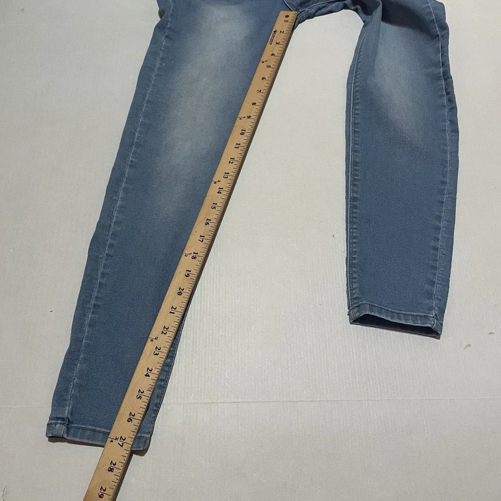 Curve Appeal Jeans Womens 8 X 27 Blue Skinny Mid Rise Stretch Medium Wash Denim - Picture 4 of 7